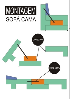 Poltrona Cama De Solteiro Modelo 0370 - Poltrona Que Se Transforma Em Sofá Cama Cor Salmão - Casa Selu - Loja Da Fábrica