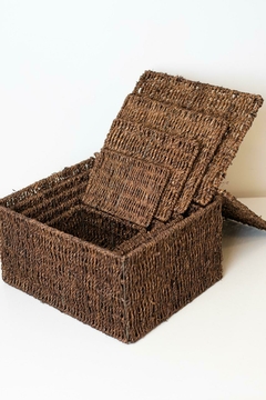 CAJA SEAGRASS "GLAM" CON TAPA "XXXL" #9 - tienda online