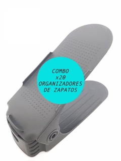 COMBO x20 ORGANIZADORES DE ZAPATOS GRISES