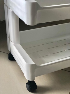 MUEBLE ORGANIZADOR "HOME" CON 4 ESTANTES Y RUEDITAS/ CARRITO - Marian - Todo Organizado