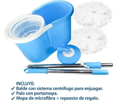 SET DE LIMPIEZA BALDE ESCURRIDOR CON LAMPAZO - comprar online