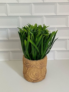 PLANTA ARTIFICIAL "MARISA" CON MACETA DE YUTE - comprar online