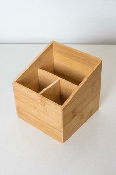 ORGANIZADOR OFICINA "VALSEN" ALTO DE 3 DIVISIONES BAMBOO - comprar online