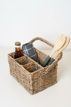 ORGANIZADOR “GLAM” SEAGRASS NATURAL PARA CUBIERTOS Y UTENSILLOS - comprar online