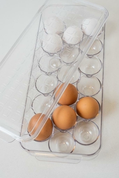 CAJA ORGANIZADORA "EGGY" PARA HUEVOS / HUEVERA DE ACRILICO 18U #8