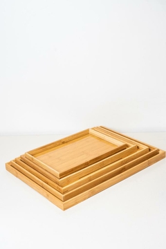 BANDEJA "TAILANDIA" DE BAMBOO "XL" RECTANGULAR - comprar online