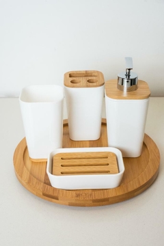 BANDEJA GIRATORIA "VALSEN" DE BAMBOO - comprar online