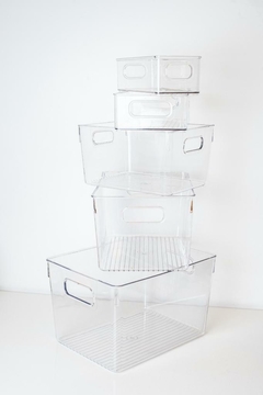 ORGANIZADOR "CLEAR" PARA HELADERA "XS" DE ACRILICO CON ASAS SIN TAPA #1 - comprar online