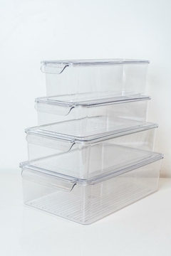 ORGANIZADOR "CLEAR" RECTANGULAR "XL" CON TAPA #3 - tienda online