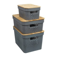 CAJA "OSLO" GREY "S" - comprar online