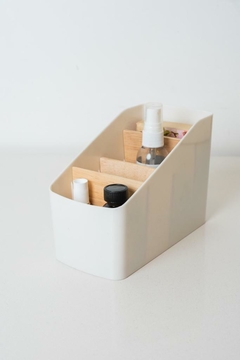 ORGANIZADOR NORDICO PLASTICO CON 4 DIVISIONES EN BAMBOO ALTO