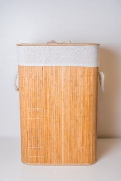 ORGANIZADOR "MALAGA" LAUNDRY NATURAL CON LIENZO DE BAMBOO - comprar online