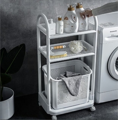 CARRITO ORGANIZADOR "JUDY" LAUNDRY 2 ESTANTES