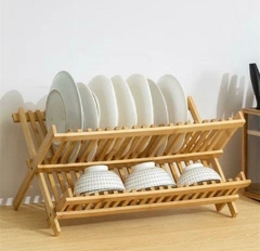 SECAPLATO / ESCURRIDOR DE PLATOS "VALSEN" DE BAMBOO XL