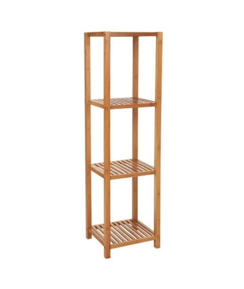 MUEBLE ORGANIZADOR / ESTANTERIA "VALSEN" DE BAMBOO CON 4 ESTANTES