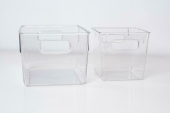 ORGANIZADOR DE ACRILICO "CLEAR SUN SQUARE" "S" CON ASAS #1 - comprar online