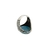 anel de turquesa com prata 925, pedra e prata