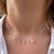 choker de pérola com cristais