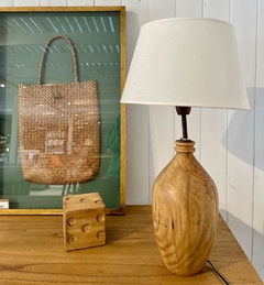 Lámpara de mesa Botellón de madera - Johann Home & Deco