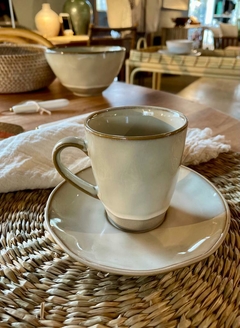 Taza de café con plato de cerámica Elsinor - comprar online