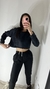 BUZO CROP CORDON NEGRO - tienda online