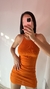 VESTIDO BRETEL MORLEY FRUNCE NARANJA