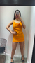 VESTIDO FRANCESCA NARANJA - tienda online