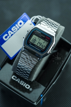 Reloj Casio A158WA-1DF Digital Vintage Plateado