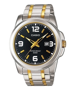 Reloj casio dorado y plateado new arrivals