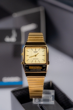 Reloj Casio AQ-800EG-9A - Estilo Retro Vintage con Elegancia - GOLDEN STORE