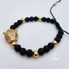 PULSERA NEOPRENO / ACERO INOXIDABLE LEOPARDO