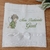 Toalha de Batizado personalizada bordada anjinho verde