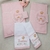 Kit maternidade porta fralda lenço umedecido e fraldinhas bordadas