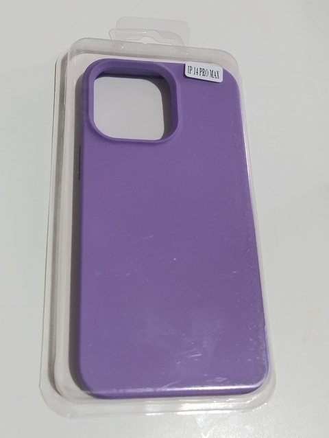 iPhone 14 Pro Max Funda silicone case lila