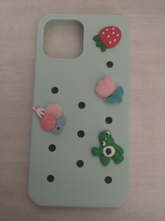 iPhone 12 Pro Max Funda tpu silicona Diseños Sticker Aqua