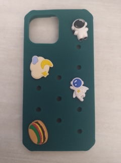 iPhone 14 Funda tpu silicona Diseños Sticker Verde