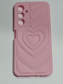 Sams A54 Funda rigida Puffer Diseños Corazon Rosa