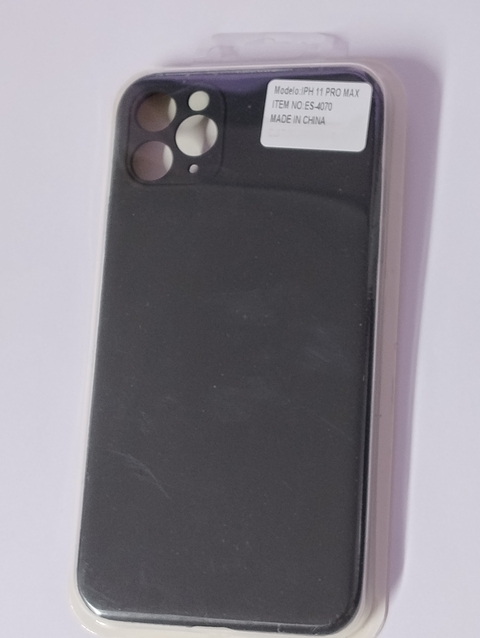 iPhone 11 Pro Max funda silicone case Negra