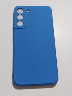 Sams s22 Plus Funda Silicon Case Azul Nacional