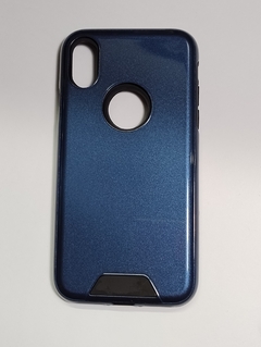 iPhone X = XS Funda reforzada Lisas Brillante Azul