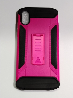 iPhone X = XS Funda reforzada Diseños con Soporte pie Fucsia - comprar online