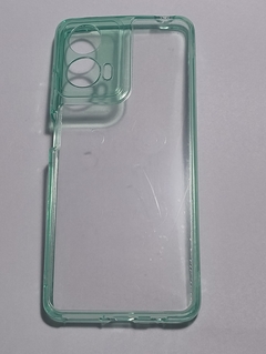 Moto G04s Funda Rígida Candy Cristal Verde Agua