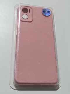 Moto E22i E22 Funda Silicone Case Rosa