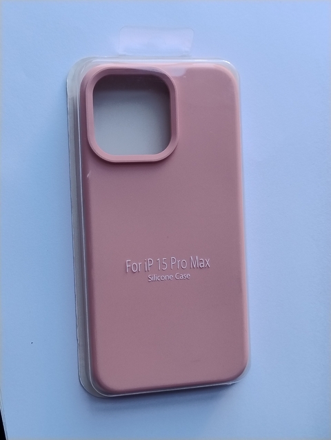 iPhone 15 Pro Max Funda silicone case Rosa