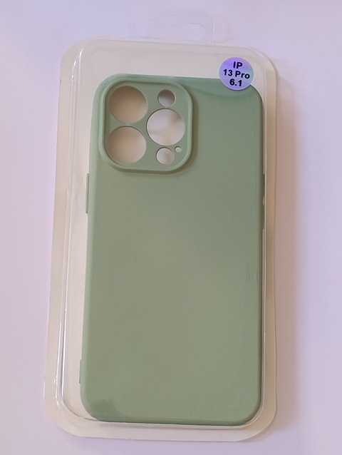 iPhone 13 Pro Funda silicone case verde claro