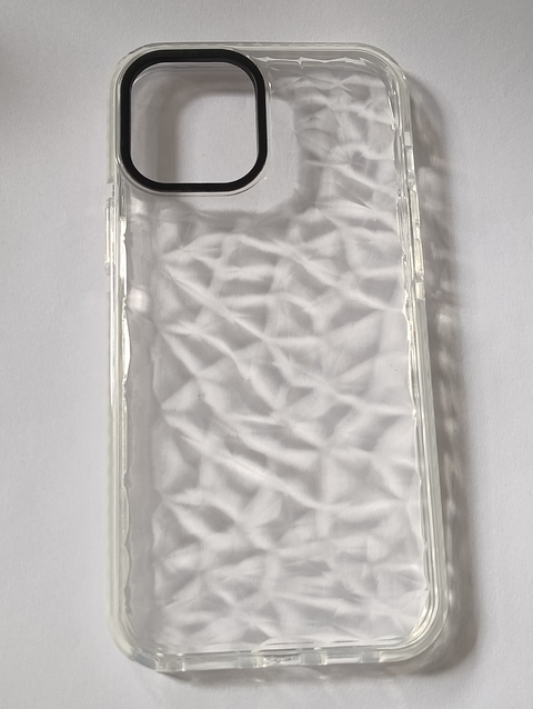 iPhone 12 Pro Max Funda Diseños Diamante Blanca