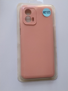 Moto G73 Funda Silicone Case Rosa