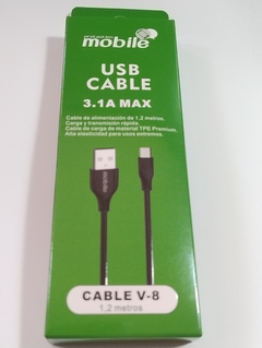 Cable cargador Micro usb Reforzado 3.1A v8 carga rapida