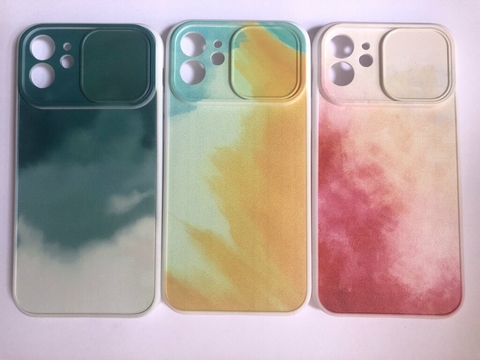 Iphone 12 6.1 pulgadas Funda Silicona diseños Colores Con Tapa Camaras