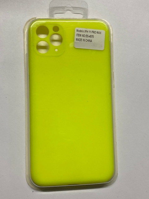 iPhone 11 Pro Max Funda silicone case Amarilla